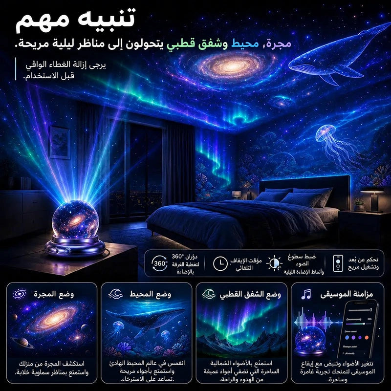 🔮Topacme®🔥 بروجكتر إضاءة ليلية للأجواء والنجوم
