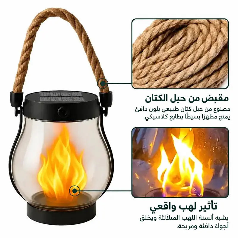 🔥 لا تفوّت الفرصة قبل نفاد الكمية! 💡 فوانيس شمسية بتأثير لهب – بلا أسلاك وتعمل تلقائيًا عند الغسق! 🔥