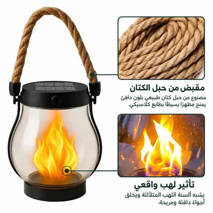 🔥 لا تفوّت الفرصة قبل نفاد الكمية! 💡 فوانيس شمسية بتأثير لهب – بلا أسلاك وتعمل تلقائيًا عند الغسق! 🔥